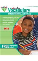 Everyday Vocabulary Intervention Activities for Grade 1 Teacher Resource