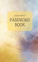 Personal Internet Password Book Logbook