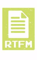 RTFM Read The Manual Geek