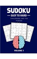 Easy To Hard Sudoku Challenging And Fun Puzzles Volume 1