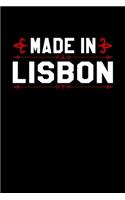 Notizbuch Made in Lisbon: Stolz in Lisbon geboren zu sein Punkteraster Notizbuch Bullet Journal dotted Din A5 120 dotted Seiten für Frauen und Männer die in Lisbon geboren wu