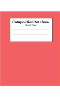 Composition Notebook - Graph Paper: Red Lined School Journal for Children Kids Girls Boys Teens