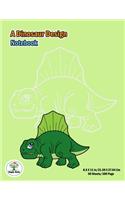 A dinosaur Design Notebook: Notebook size 8.5x11 in. for kids boys&girl who like dinosaur to handwriting and Have dinosaur pic on background.(11 Dinosaur Notebook)