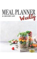 Meal planner and grocery list weekly: Groceries and Meal weekly Planner weekly meal planner notebook, Track And Plan Your Meals Weekly 52 Week Food Planner / Diary / Log / Journal / Cale