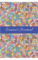 Eunice's Journal: Cute Personalized Name College-Ruled Notebook for Girls & Women - Blank Lined Gift Journal/Diary for Writing & Note Taking