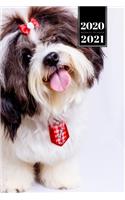 Shih Tzu Dog Calendar Week Planner 2020 / 2021 - Lovely View: Pup Puppy Doggie Pet Owner Weekly Bullet Journal Notebook Diary in 6" x 9" Inch Pocket Size