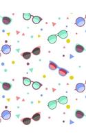 Glasses Notebook: Coloful Cute Journal Book Ruled Lined Page For Kids Teen Girl Women Lady Great For Writing Diary Record Note Pad Planner School College Fashion Comp(1 Glasses Notebook)