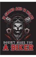 15 Grand And 15 Miles Doesn't Make You A Biker: Skull Motorcycle Lover Gift Sketchbook and Notebook for Writing, Drawing, Doodling and Sketching 6" x 9"