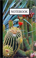 Notebook: Cacti Flower Design Lined Cactus Journal / Notebook / Diary 6x9