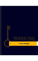 Forms Analyst Work Log: Work Journal, Work Diary, Log - 131 Pages, 8.5 X 11 Inches