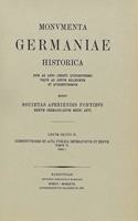 Constitutiones Et ACTA Publica Imperatorum Et Regum (1325-1330)
