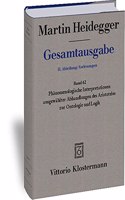 Martin Heidegger, Gesamtausgabe. II. Abteilung