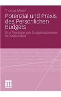 Potenzial Und Praxis Des Persönlichen Budgets