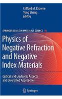Physics of Negative Refraction and Negative Index Materials: Optical and Electronic Aspects and Diversified Approaches