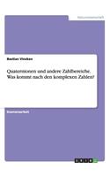 Quaternionen und andere Zahlbereiche. Was kommt nach den komplexen Zahlen?