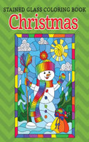 Stained Glass coloring book Christmas: An Adult coloring book Featuring 30+ Christmas Holiday Designs to Draw (Coloring Book for Relaxation)