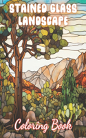 Stained Glass Landscape Coloring Book