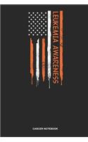 Cancer Notebook: Lined Log Book For Survivor And Fighter Against The Tumor: Leukemia Survivor Journal Patriotic Us American Flag Gift