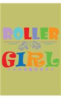 Roller Girl: With a matte, full-color soft cover, this lined journal is the ideal size 6x9 inch, 54 pages cream colored pages . It makes an excellent gift as wel