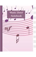 Music Sheet Notebook