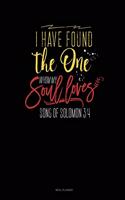 I Have Found the One Whom My Soul Loves: Meal Planner(713 Meal Planner)