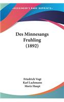 Des Minnesangs Fruhling (1892)