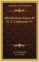 Miscellaneous Essays by H. T. Colebrooke V1