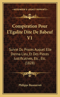 Conspiration Pour L'Egalite Dite De Babeuf V1