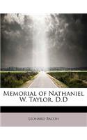 Memorial of Nathaniel W. Taylor, D.D