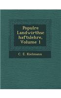 Popul Re Landwirthschaftslehre, Volume 1