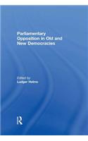 Parliamentary Opposition in Old and New Democracies