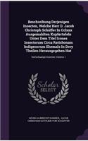 Beschreibung Derjenigen Insecten, Welche Herr D. Jacob Christoph Schäffer In Cclxxx Ausgemahlten Kupfertafeln Unter Dem Titel Icones Insectorum Circa Ratisbonam Indigenorum Ehemals In Drey Theilen Herausgegeben Hat