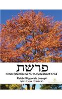 From Shemini 5773 to Beresheet 5774