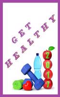 Get Healthy 2017: Monthly Diet Diary & Fitness Journal - Large 8x10 Lined Diary - Amethest