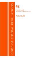 Code of Federal Regulations, Title 42 Public Health 482-End, Revised as of October 1, 2017: (Code of Federal Regulations, Title 42 Public Health)