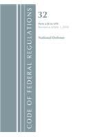 Code of Federal Regulations, Title 32 National Defense 630-699, Revised as of July 1, 2018: (Code of Federal Regulations, Title 32 National Defense)