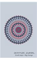 Gratitude Journal Small Step = Big Change: Prompted Daily Journal to Develop Gratitude, Mindfulness, Productivity and Track Meditation