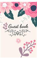 Guest Book Floral Cover