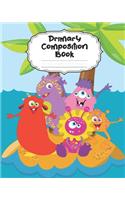 Monster Primary Composition Book: With Picture Space: Draw Top Lines Bottom - Large Scary Creature Primary Composition Notebook Grades K-2 & K-3 Story Journal - Cute Handwriting Pape