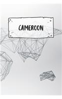 Cameroon: Dotted Travel Diary Notebook or Journey Dotted Grid Journal - Holiday Trip Pocketbook for Men and Women with Dots