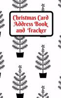 Christmas Card Address Book and Tracker: Track 6 Years Worth of Holiday Card Exchanges to Keep Your End of Year Correspondence Organized Black Xmas trees with stars on top(8 Christmas Organizing Trackers)
