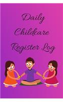Daily Childcare Register Log