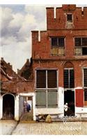Johannes Vermeer Notebook: The Little Street Journal - 100-Page Beautiful Lined Art Notebook - 6 X 9 Artsy Journal Notebook (Art Masterpieces)