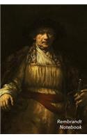 Rembrandt Notebook: Self-Portrait Journal - 100-Page Beautiful Lined Art Notebook - 6 X 9 Artsy Journal Notebook (Art Masterpieces)