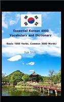 Essential Korean 4000 Vocabulary and Dictionary (Basic 1000 Verbs, Common 3000 Words)