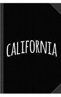 Hand California Journal Notebook: Blank Lined Ruled for Writing 6x9 120 Pages