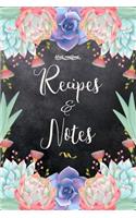 Blank Cookbook Recipes & Notes: My Favorite Design Document Cooking Journal