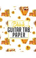 Blank Guitar Tab Paper: Blank Guitar Tablature Book - Sheet Music Blank / Music Manuscript Paper / Music Sheet Paper