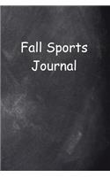 Fall Sports Journal Chalkboard Design