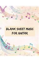 Blank Sheet Music For Guitar